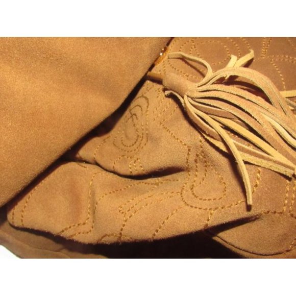 Salvatore Ferragamo Vintage Caramel Brown Suede Leather Hoho Bucket - Picture 5 of 12